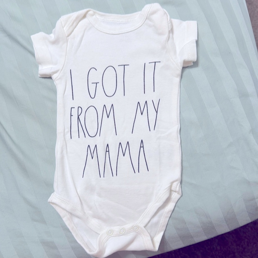 “I got it from my Mama” white bodysuit